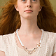 Anattasoul 2 pz 2 colori abs collane di perline di perle di plastica per le donne NJEW-AN0001-21-6