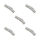 UNICRAFTALE Column Bayonet Clasps 5 Sets Stainless Steel Bayonet Clasps 4mm Hole Leather Cord End Clasps Connectors for Bracelets Necklaces Buckle Jewelry Making STAS-UN0001-88B-1