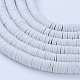 Плоские круглые экологически чистые бусины из полимерной глины ручной работы CLAY-R067-8.0mm-39-3