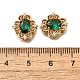 Perles de verre en laiton&nbsp;KK-M318-46G-03-3