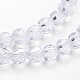 Chapelets de perles en verre transparent X-GLAA-G013-4mm-72-3