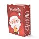 クリスマス折りたたみギフトボックス  リボン付きの本の形  ギフトラッピングバッグ  プレゼント用キャンディークッキー  サンタクロース  13x9x4.5cm CON-M007-03C-3