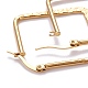 201 Stainless Steel Angular Hoop Earrings EJEW-F205-03G-A-2