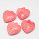 Heart Dyed Synthetical Coral Pendants CORA-L041-02-1
