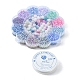 2490 Uds. 15 cuentas de perlas de imitación acrílicas y plástico abs arcoíris de estilo OACR-FS0001-25-2