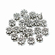 Thai 925 Sterling Silver Beads, Flower, Antique Silver, 6x5mm, Hole: 1.2mm
