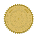Самоклеящиеся наклейки с тиснением золотой фольгой DIY-WH0211-012-2