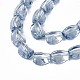 Electroplate Glass Beads Strand EGLA-S188-23-A02-3