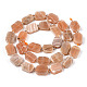 Натуральный Sunstone бисер пряди G-T138-25-3