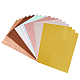 Superfindings 60 feuilles 6 styles papier d'estampage à chaud pour animaux de compagnie DIY-FH0006-10A-1