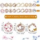 27 pièces 9 pendentifs en émail en alliage de placage de style ENAM-SZ0002-87-7