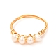 Anelli di perle d'acqua dolce naturali per ragazze RJEW-JR00392-4