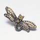 Dragonfly Rack Plating Brass Charms KK-L103-01-2