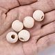 Unfinished Natural Wood European Beads WOOD-Q041-04D-4
