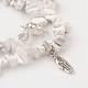 Natural Howlite Wrap Bracelets/Necklaces BJEW-JB02657-01-2