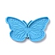 蝶の形をした飾りのシリコンモールド  レジン型  ヘアアクセサリー クラフト作りに  ディープスカイブルー  52x94x6mm X-DIY-L067-K01-2