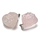 Pendentifs en quartz rose naturel brut brut G-M405-02P-01-2