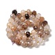 Chapelets de perles aux fraises en quartz naturel G-P508-A16-01-3
