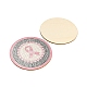 DIY Breast Cancer Awareness Ribbon Diamond Painting Wood Cup Mat Kits DIY-H163-10-3