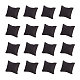 パンダホール エリート ベルベット ピロー ジュエリー ブレスレット ウォッチ ディスプレイ  スポンジで  長方形  ブラック  8.8x7.6x4.3cm BDIS-PH0001-01-1
