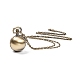 Rétro pendentif en alliage de ballon rond montres de poche collier de quartz X-WACH-M034-04AB-5