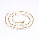 304 Stainless Steel Cable Chain Necklaces NJEW-P226-01G-01-1