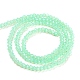 Cuisson des brins de perles de verre transparentes peintes DGLA-F029-J2mm-05-3
