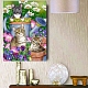 Diy прямоугольная кошка тема алмазная живопись наборы DIAM-PW0004-012-2