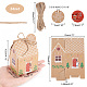 Nbeads Christmas Theme Gift Sweets Paper Boxes CON-NB0001-92-6