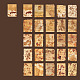 50 pièces 25 motifs lettres vintage papier scrapbooking SCRA-PW0008-04A-1