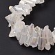 Brins de perles de cristal de quartz naturel G-K181-B28-4