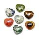Piedra de palma de corazón de piedras preciosas mixtas naturales y sintéticas G-S218-01-2