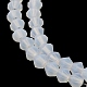 Fili di perle di vetro smerigliato imitazione giada GLAA-F029-JM4MM-B05-3