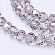 Faceted(32 Facets) Glass Round Beads Strands X-EGLA-J042-8mm-15-1