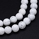 Hebras de perlas redondas de Howlite naturales G-F222-14-12mm-2