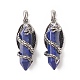Lapis lazuli naturali pendenti a punta G-C051-01A-2