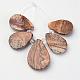 Natural Picture Jasper Beads and Glass Strands G-P139-02-3