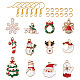 Kits de fabrication de boucles d'oreilles de Noël bricolage DIY-TA0002-86-1