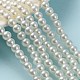 Backen gemalt pearlized Glasperlen runden Perle Stränge HY-Q003-6mm-02-1