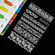塩ビプラスチックスタンプ  DIYスクラップブッキング用  装飾的なフォトアルバム  カード作り  スタンプシート  花柄  16x11x0.3cm DIY-WH0167-56-163-6