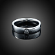 Regalos de san valentín anillos de pareja de acero de titanio grabado para mujer RJEW-BB16383-6P-6