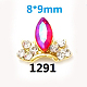 Cabochons Diamante de imitación de la aleación MRMJ-S010-040B-1