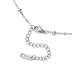 304 Stainless Steel Satellite Chain Necklace for Men Women NJEW-YW0001-09-2