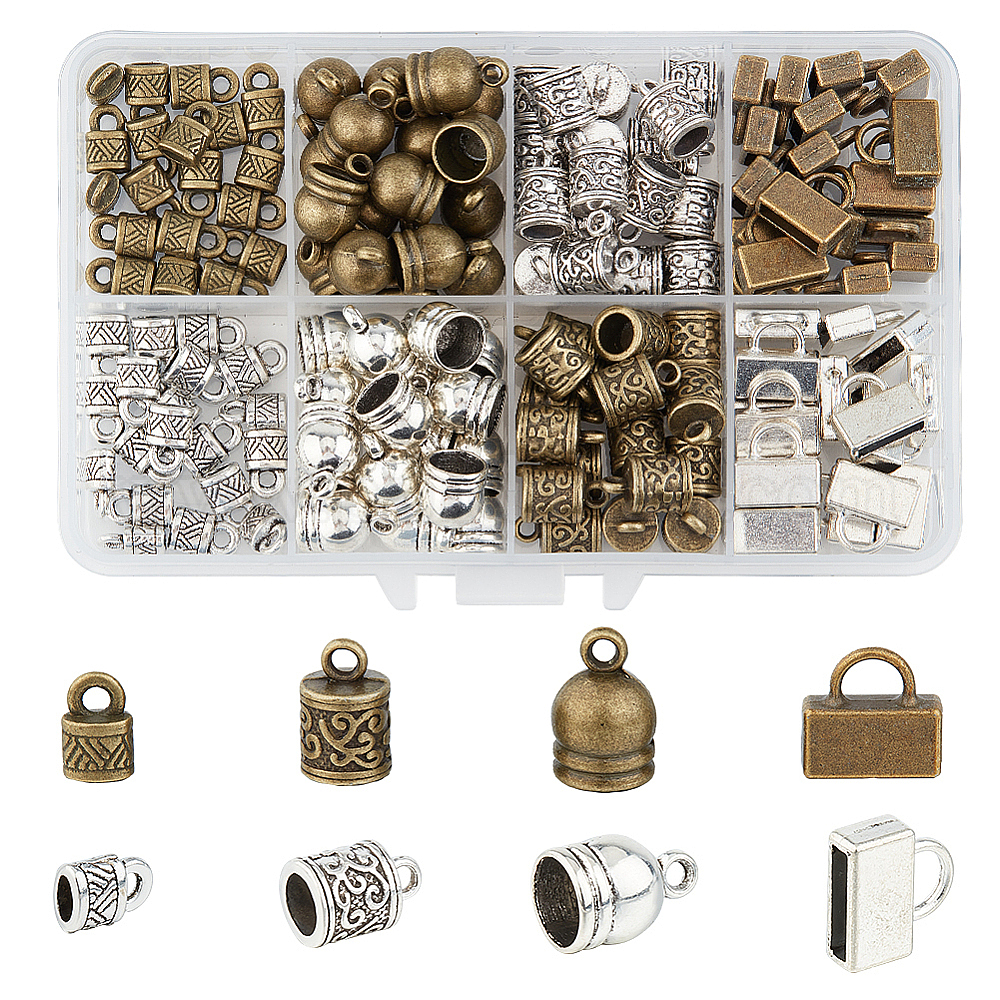 Shop PH PandaHall 152pcs Gluein End Caps 4 Styles Alloy Cord Ends 2