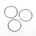 304 anillo de salto de acero inoxidable, anillos del salto abiertos, color acero inoxidable, 12 calibre, 26x2mm, diámetro interior: 23 mm