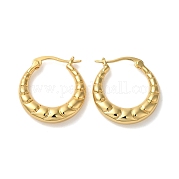 Серьги-кольца из латуни для женщин EJEW-L224-82G