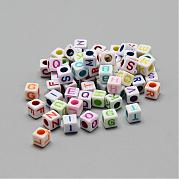 Непрозрачные акриловые бусины SACR-S297-04-6x6mm