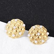 Серьги-гвоздики из нержавеющей стали 304 EJEW-G423-29B-G