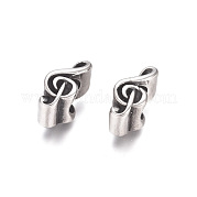 Европейские бусины из нержавеющей стали 304 STAS-P173-146AS