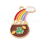 Подвески из сплава с эмалью ко дню святого патрика FIND-M060-24B-G